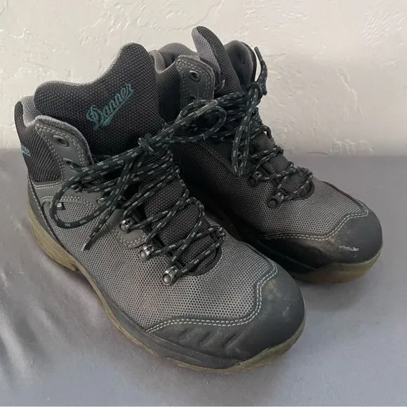 Danner Hiking outdoor boots Size 8 Grey Turquoise