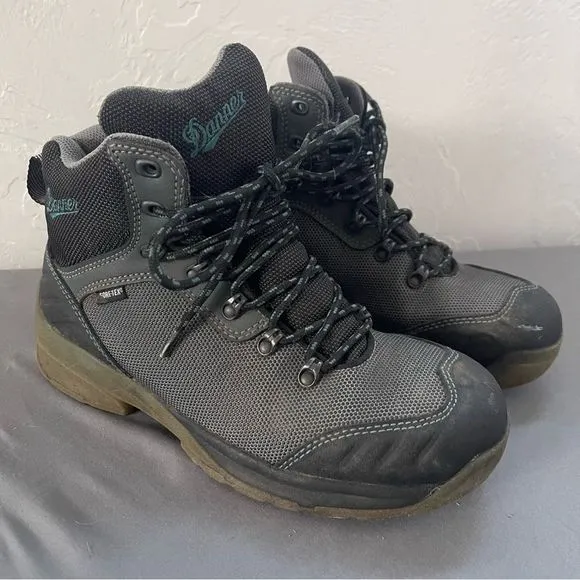 Danner Hiking outdoor boots Size 8 Grey Turquoise