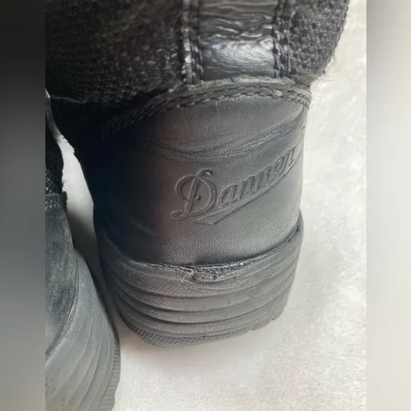Danner Mens Scorch 8&quot; Leather Textile Side-Zip Tactical‎ Boots Black Size 10 D