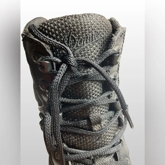 Danner Mens Scorch 8&quot; Leather Textile Side-Zip Tactical‎ Boots Black Size 10 D