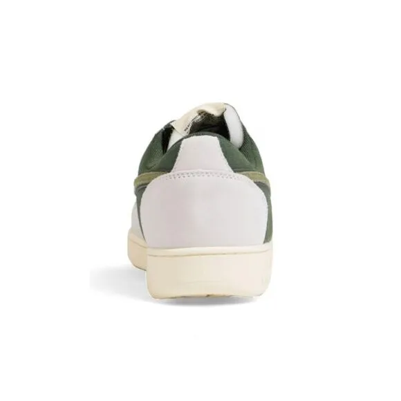 Diadora Leather and Fabric Lace-Up Sneakers Men Green