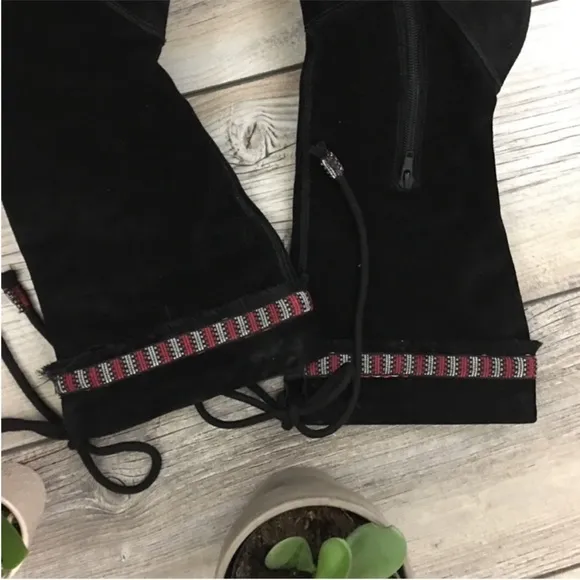 Diane Von Furstenberg NWOB Jimson Suede Leather Wedge Boots