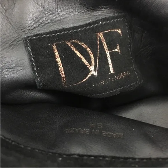 Diane Von Furstenberg NWOB Jimson Suede Leather Wedge Boots