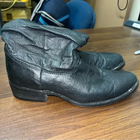Dingo Men’s Amsterdam Boots Cowboy Metal DI15240 Leather Moto Black Size 10D