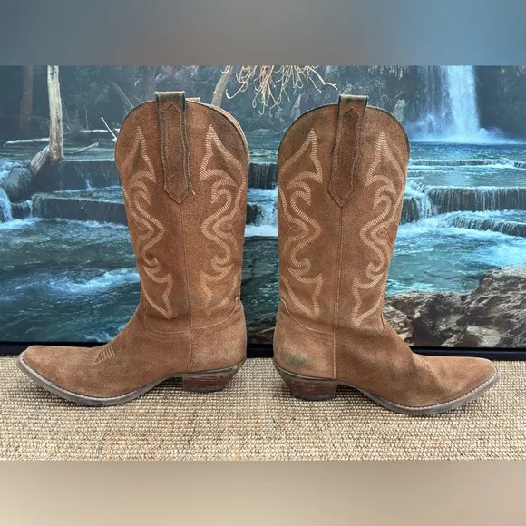 Dingo Women’s Out West Camel Cowgirl Boots