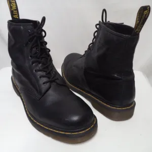 Doc Dr. Marten Air Wair Leather lace up boots black ankle combat Men Size Sz 12