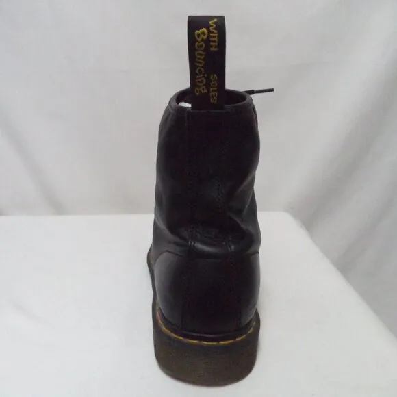 Doc Dr. Marten Air Wair Leather lace up boots black ankle combat Men Size Sz 12