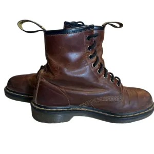 Doc Dr. Martens Air Wair 1460 Boot Brown Leather 22828 Men's 7 Women 9 vintage
