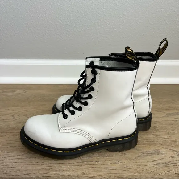 Doc Martens 1460 Combat Lace Up Mid Calf Boots