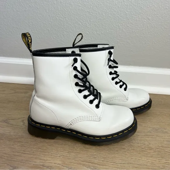Doc Martens 1460 Combat Lace Up Mid Calf Boots