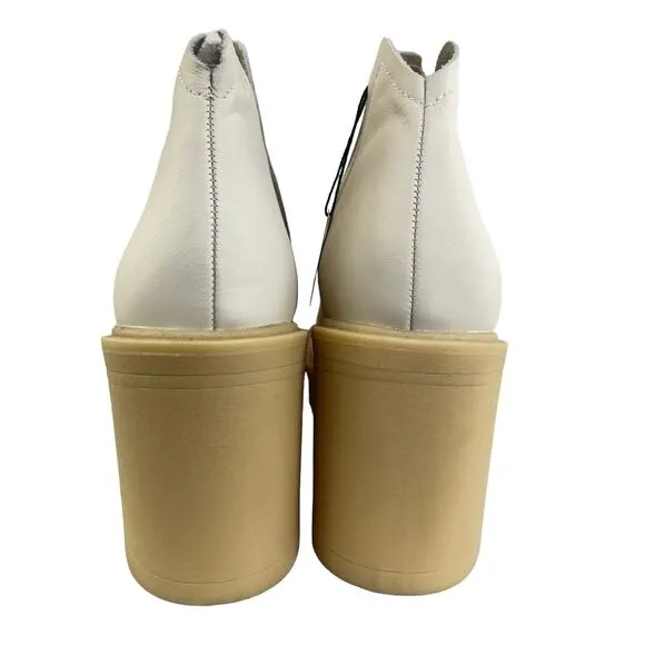 Dolce Vita Cache H20 Boots Ivory Women 9.5 Ankle Booties Platform Waterproof