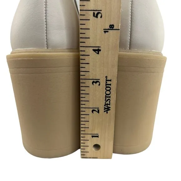 Dolce Vita Cache H20 Boots Ivory Women 9.5 Ankle Booties Platform Waterproof