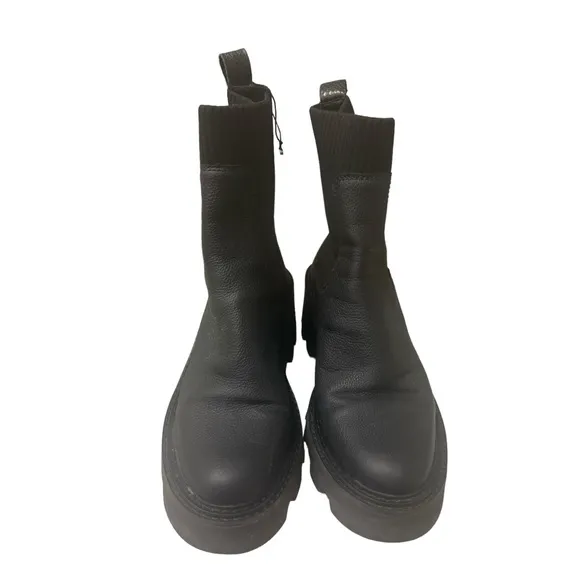 Dolce Vita Hoven H2O Boots Onyx Leather, size 9.5, EUC, In box, $120