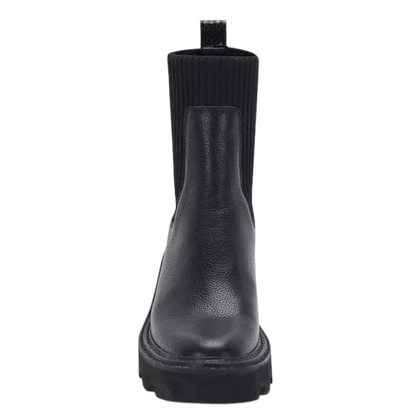 Dolce Vita Hoven H2O Boots Onyx Leather, size 9.5, EUC, In box, $120