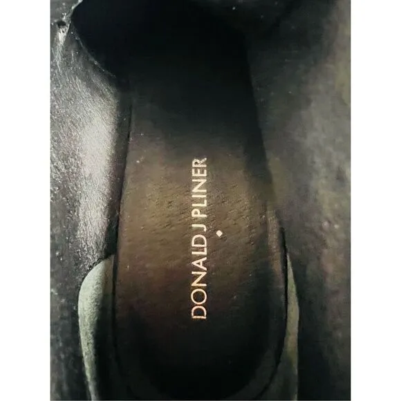 Donald J Pliner Dakota Womens Black Suede calf hair Wedge Ankle Booties Size 9M