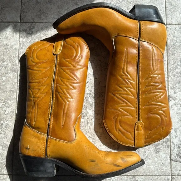 Double H Cowboy Boots Size 8 D Men