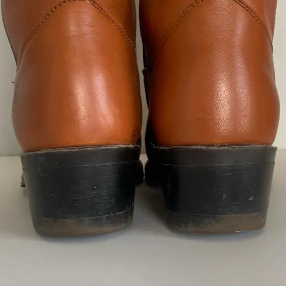 Double H Cowboy Work Boots Brown Leather Oil Chemical Resistant Men 9 EE USA