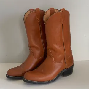 Double H Cowboy Work Boots Brown Leather Oil Chemical Resistant Men 9 EE USA