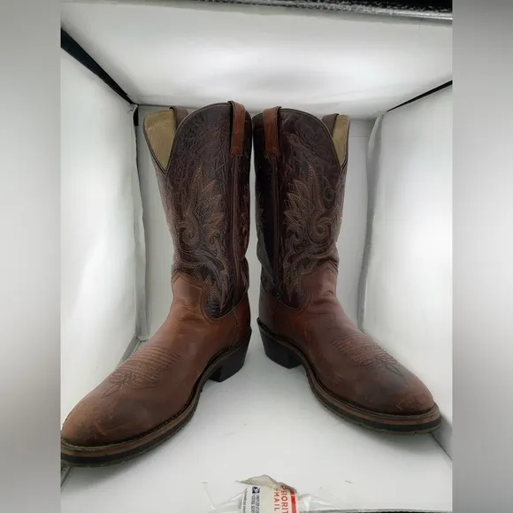 Double H HH Western Cowboy Men Size 12 Leather Boot-  Style 1562​​