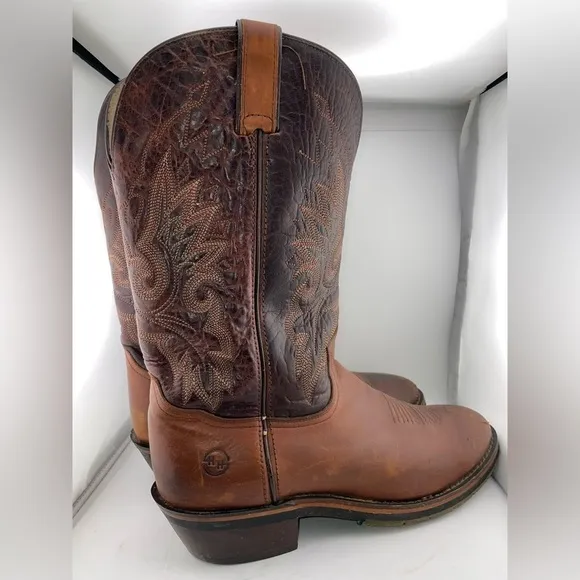 Double H HH Western Cowboy Men Size 12 Leather Boot-  Style 1562​​