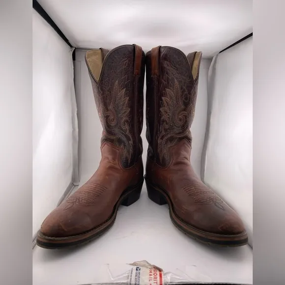 Double H HH Western Cowboy Men Size 12 Leather Boot-  Style 1562​​