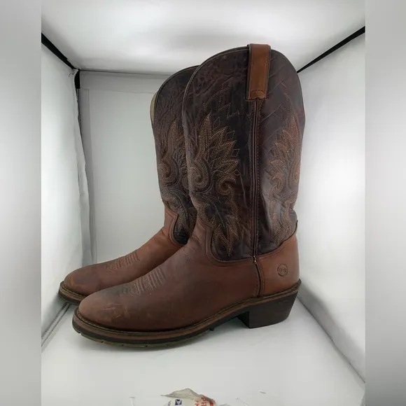 Double H HH Western Cowboy Men Size 12 Leather Boot-  Style 1562​​