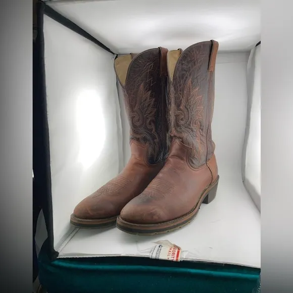 Double H HH Western Cowboy Men Size 12 Leather Boot-  Style 1562​​