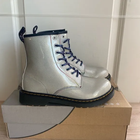 Dr. Martens 1460 Glitter Combat Boots- SZ Women 6