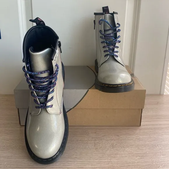Dr. Martens 1460 Glitter Combat Boots- SZ Women 6