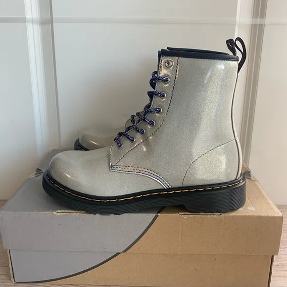 Dr. Martens 1460 Glitter Combat Boots- SZ Women 6