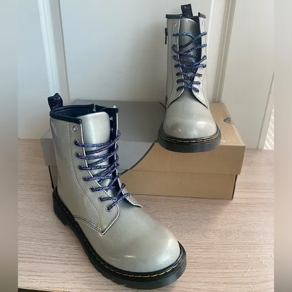Dr. Martens 1460 Glitter Combat Boots- SZ Women 6