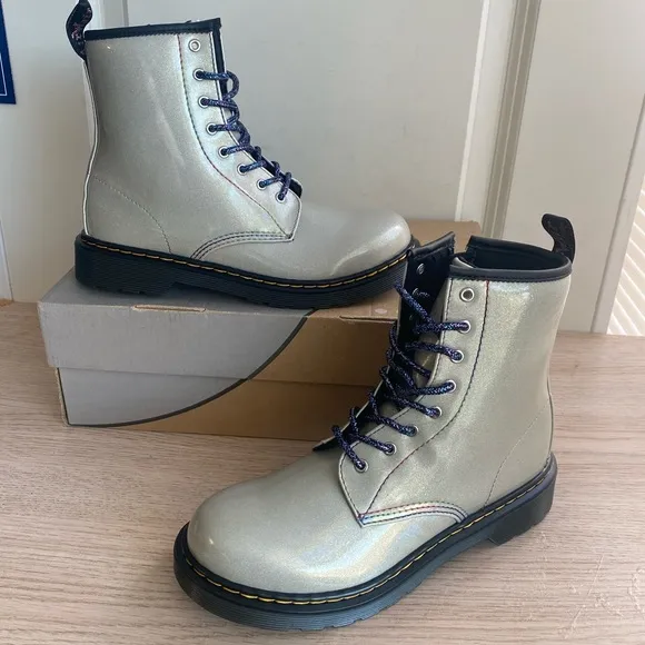 Dr. Martens 1460 Glitter Combat Boots- SZ Women 6