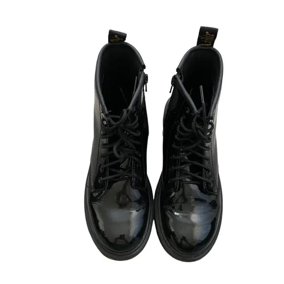 Dr. Martens 1460 J Patent Leather Combat Boots Black size Women 5 Men 4