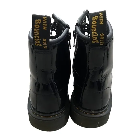 Dr. Martens 1460 J Patent Leather Combat Boots Black size Women 5 Men 4