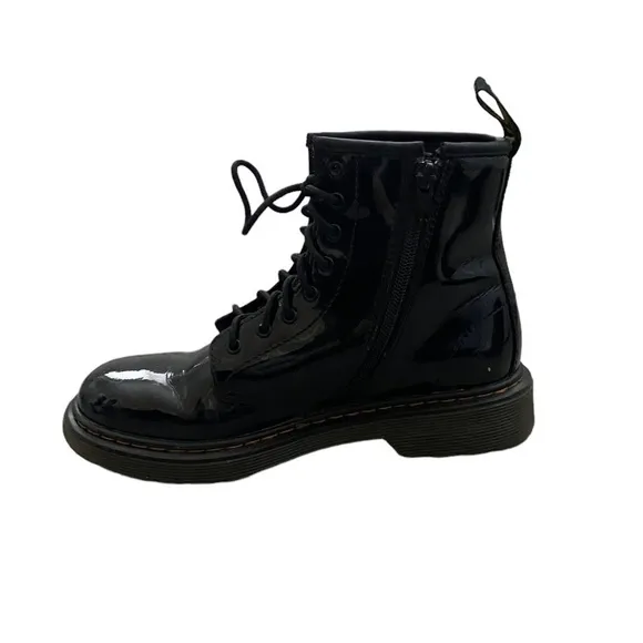 Dr. Martens 1460 J Patent Leather Combat Boots Black size Women 5 Men 4