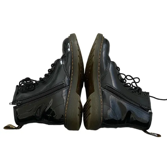Dr. Martens 1460 J Patent Leather Combat Boots Black size Women 5 Men 4