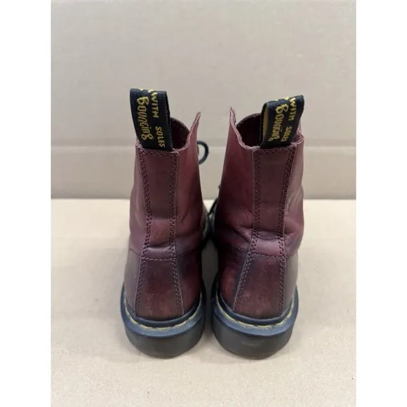 Dr. Martens 1460 Pascal Antique Temperley Cherry Red Boots US WOMEN 6 /MEN 5
