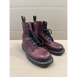 Dr. Martens 1460 Pascal Antique Temperley Cherry Red Boots US WOMEN 6 /MEN 5