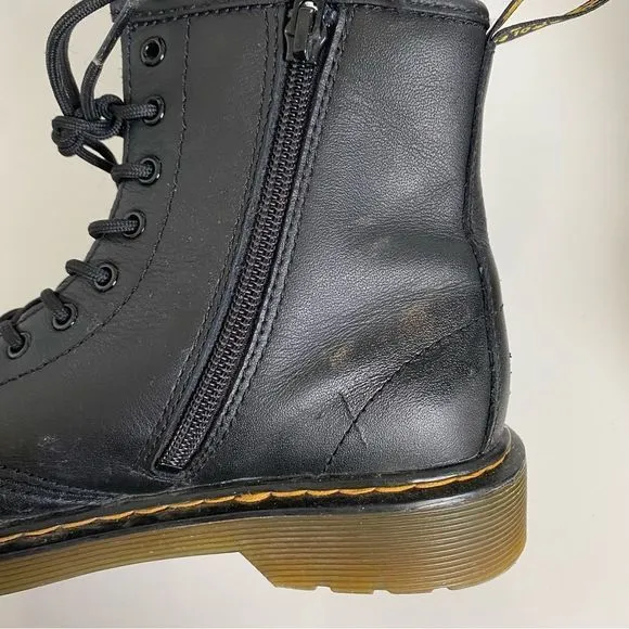 Dr. Martens 1460 Combat Boots Lace Up Zipper | Men’s/Youth 4 Women’s 6 | Black