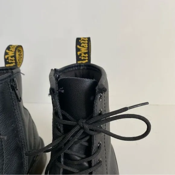 Dr. Martens 1460 Combat Boots Lace Up Zipper | Men’s/Youth 4 Women’s 6 | Black