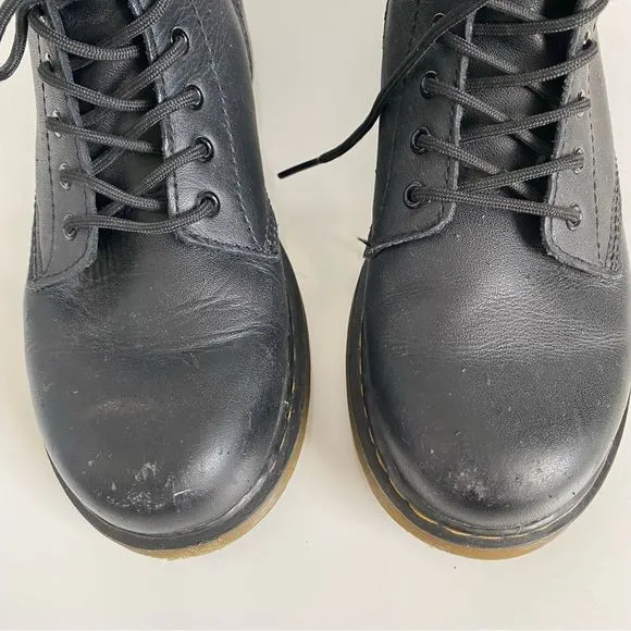 Dr. Martens 1460 Combat Boots Lace Up Zipper | Men’s/Youth 4 Women’s 6 | Black