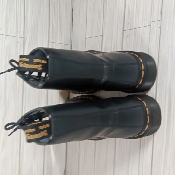 Dr. Martens 1460w Navy Blue  Green Marin Smooth Goth Combat Gorpcore Womens 10