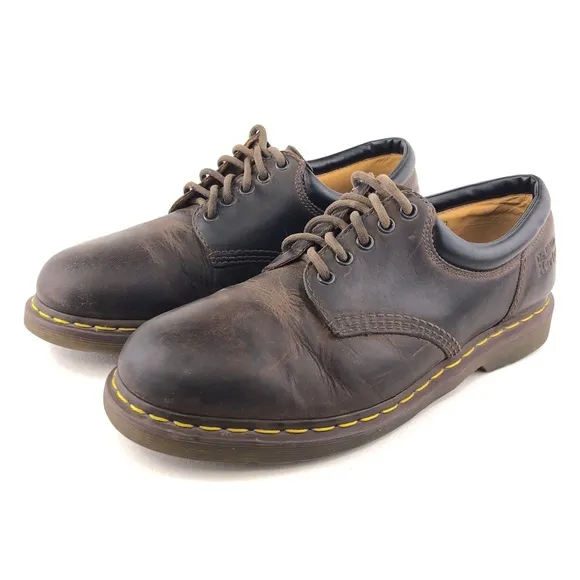 Dr. Martens 8053 Brown Leather Oxford Shoes 12