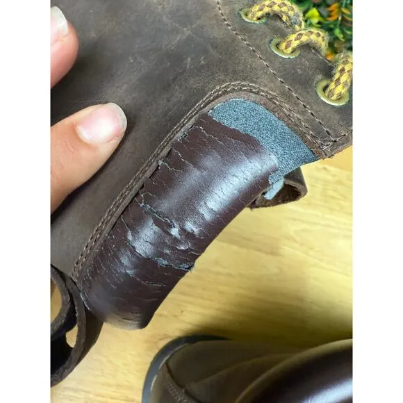 Dr Martens 939 Crazy Horse Y2K‎ Vintage 6 Eyelet Boots Shoes Brown Men 7 Women 9