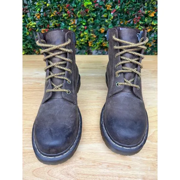 Dr Martens 939 Crazy Horse Y2K‎ Vintage 6 Eyelet Boots Shoes Brown Men 7 Women 9