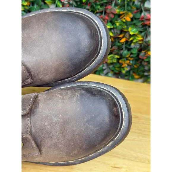 Dr Martens 939 Crazy Horse Y2K‎ Vintage 6 Eyelet Boots Shoes Brown Men 7 Women 9