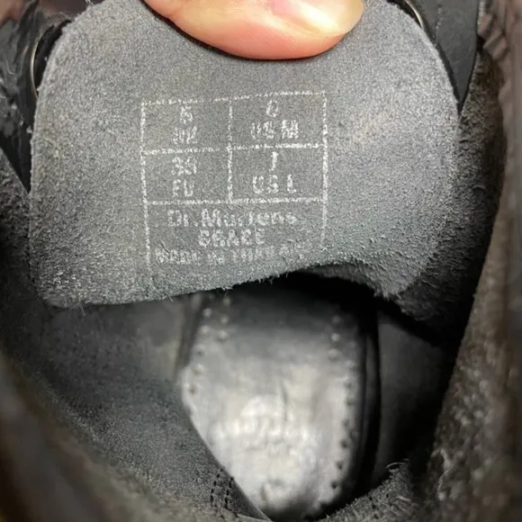 Dr. Martens Air War Black Combat Boots size US 6 Men