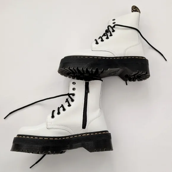Dr. Martens AirWare Jadon Quad Retro 8-Eye Leather Platform Boot