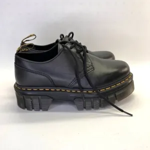 Dr Martens Audrick Nappa Leather Platform Shoes in Black Women's US Size 8