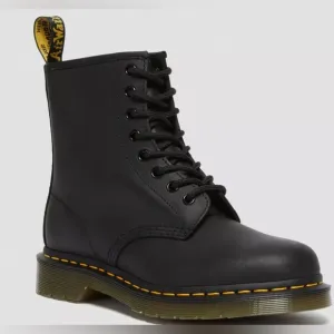 Dr. Martens Black Leather Boots women 7 - great condition